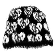 Load image into Gallery viewer, Cookies &amp; Cream K$O Fuzzy Beanie ( Satin inside )
