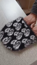 Load and play video in Gallery viewer, Cookies &amp; Cream K$O Fuzzy Beanie ( Satin inside )
