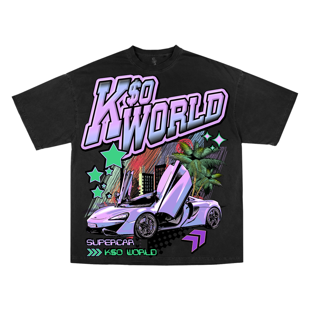 K$O World Stone Washed T-Shirt